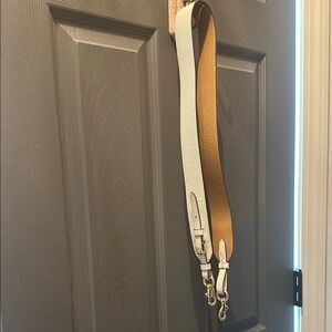 Coach White and Tan Bag Strap